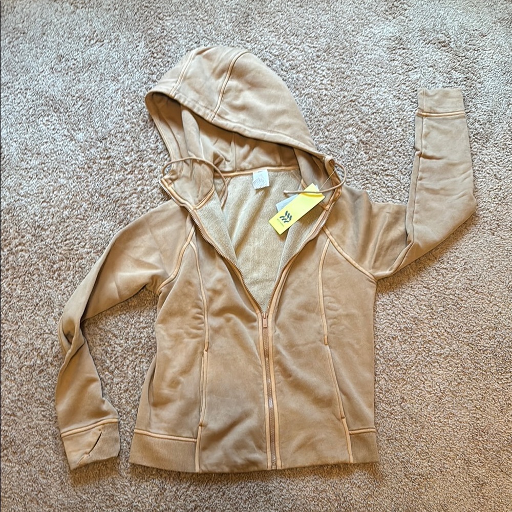 NEW Women's Tan Hooded Jacket
